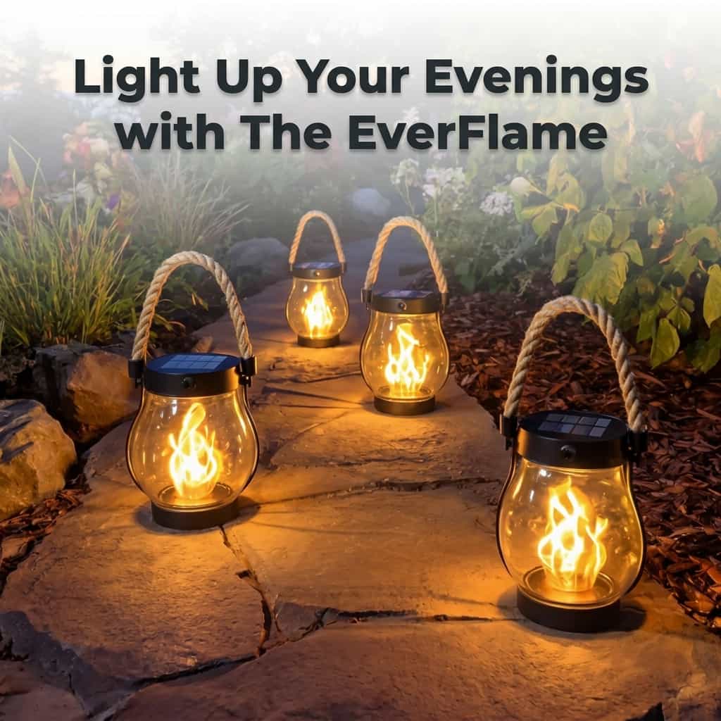 La Lanterne Solaire EverFlame - Une Flamme Parfaite, Chaque Nuit