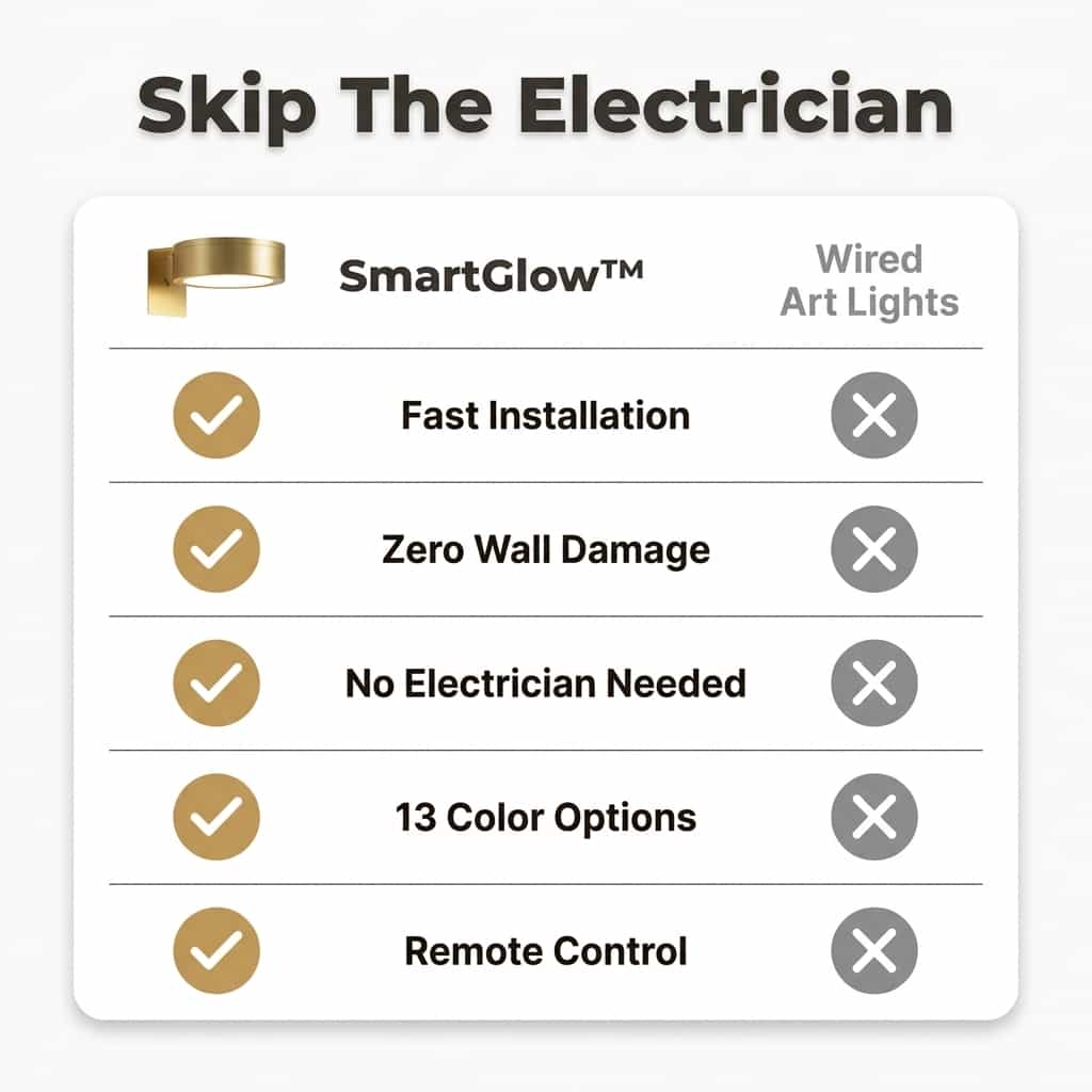 SmartGlow™ – Bezdrôtové náladové osvetlenie pre okamžitú dekoráciu steny