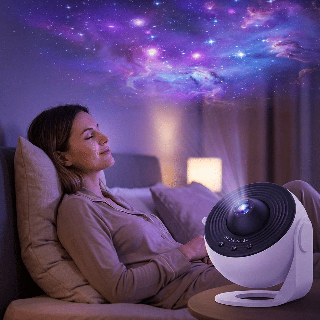 Projektor Gwiazd HD Galaxy - Cicha praca dla spokojnego i kojącego środowiska snu