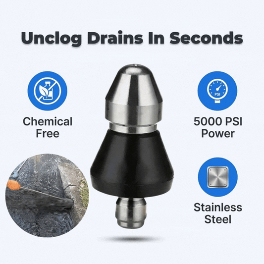 高壓排水噴嘴 - 即刻清除堵塞