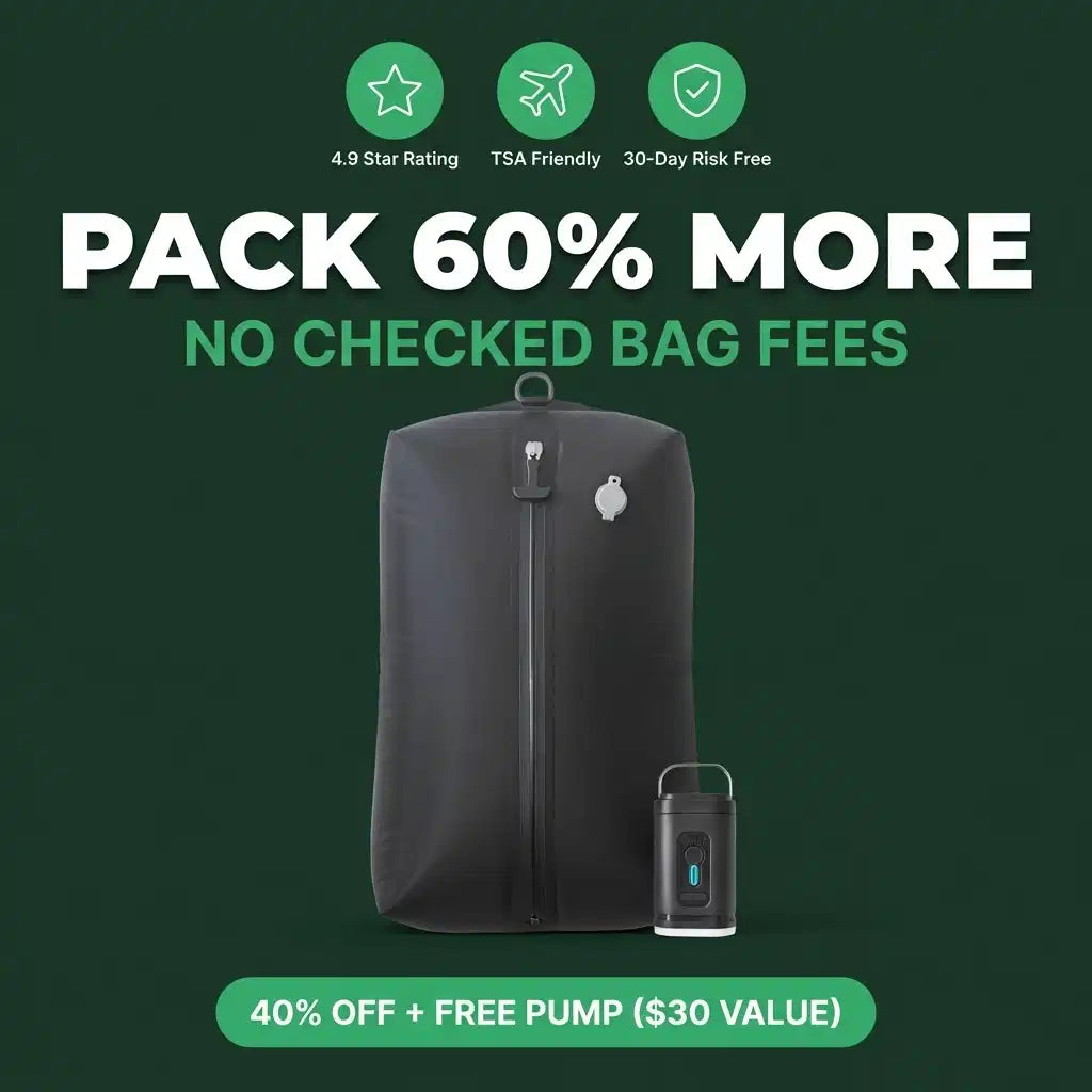 VakuShield™ Pro 旅行壓縮袋（附隨身抽氣泵）