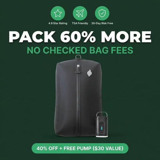 VakuShield™ Pro 旅行壓縮袋（附隨身抽氣泵）